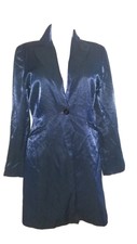Ladies Metallic Blue Diva Design Pants Suit Size 10 Lilac Blue