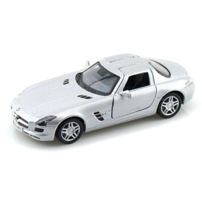 5349 Brand New 5''Kinsmart Mercedes Benz SLS AMG Diecast Model  Car 1:36 Silver 