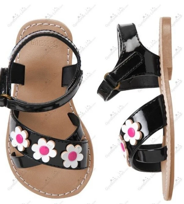 Sandalias Gymboree para niñas pequeñas 10 Daisy Park correa cruzada flores nuevas con etiquetas Foto 2 de 2