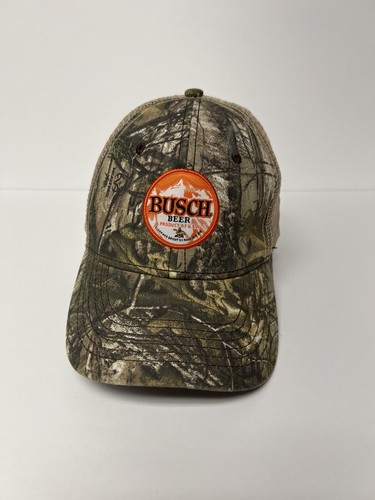 Busch Beer Trucker Hat Camo Orange 