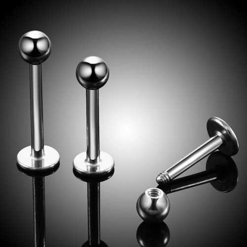 5-9mm long G23 Titanium 16g Tiny Short Labret Bar Earing Helix Ear Stud Piercing - Picture 2 of 4