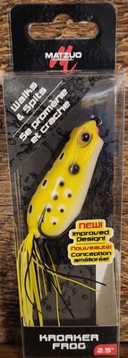Matzuo Kroaker Frog 2.5'', Color: Bull Frog All Star, Yellow