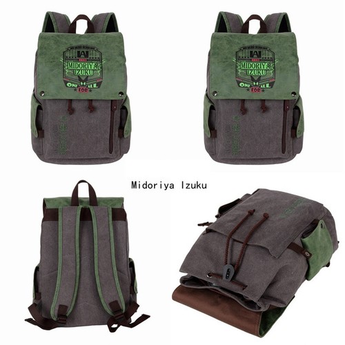 Japanese Anime Theme Canvas Backpack Totoro Attack on Titan Rucksack Schoolbag - Picture 7 of 22