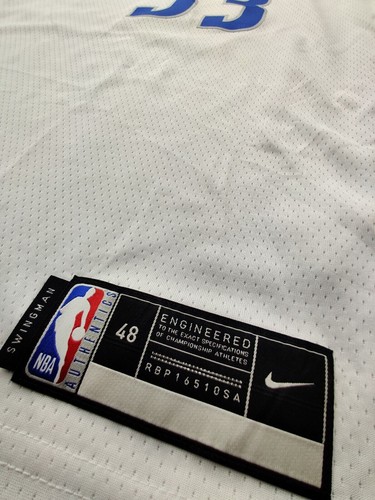 Nike Dri-Fit Dallas Cauley-Stein #33 NBA Basketball Navy/White/Blue Tank Trikot - Bild 7 von 12