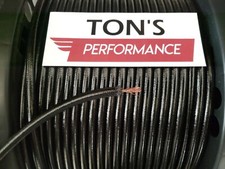 7mm Vintage Solid Core Braided Cloth Glossy Black Spark Plug Wire Diy Foot 1