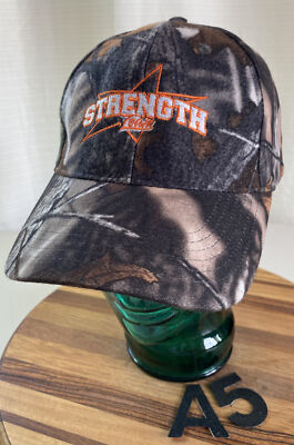 NWOT ''STRENGTH TEAM'' HAT CAMO STRAPBACK ADJUSTABLE NEVER WORN!! A5