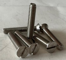 Image of 1/4 BSW x 11/2” STAINLESS STEEL COUNTERSUNK MACHINE SCREW. (pack of 20)