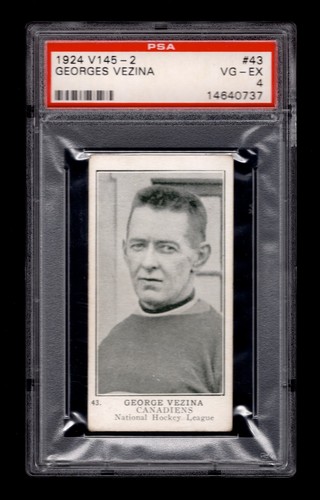 Georges Vezina #43 1924 V145-2 card