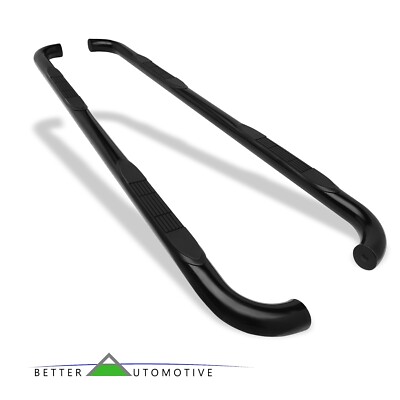 3'' Black Side Step Rails for 2006-2010 Hummer H3 Nerf Bars Running Board Steps