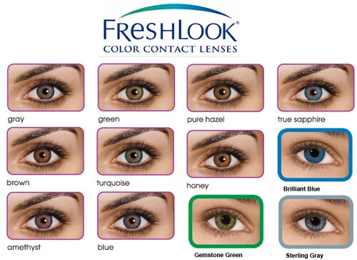 Ciba Vision - FreshLook Colors ColorBlends (1x2) Farblinsen Monatslinsen Alcon - Bild 1 von 127
