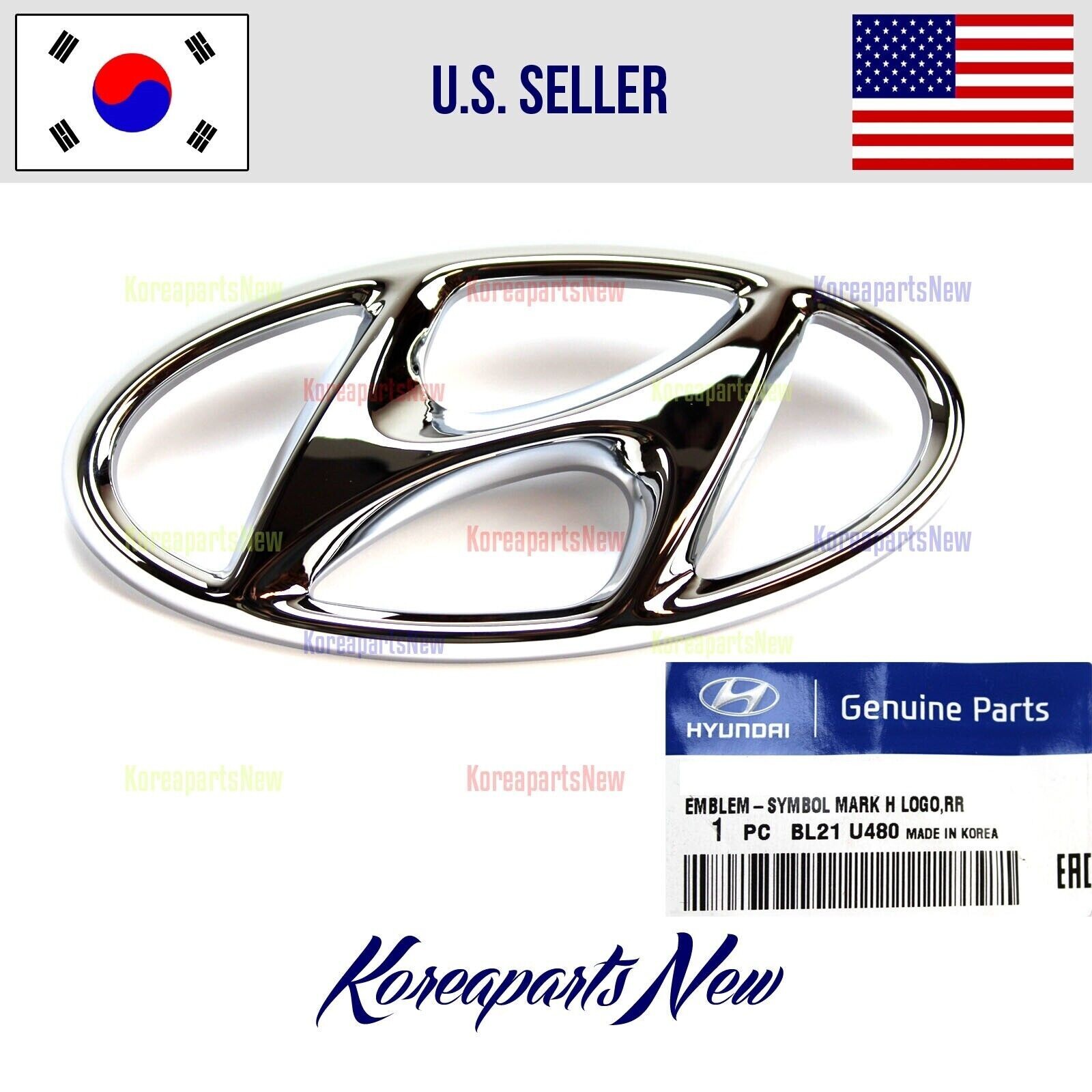 Front Emblem Symbol Mark H 86300S1500 OEM Hyundai Santa Fe HYBRID Front Emblem Symbol Mark H 86300S1500 OEM Hyundai Santa Fe HYBRID
