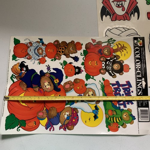 De colección Papel Magic Group Eureka Halloween Ventana Aferrada a Calavera Osos Vampiro - Imagen 14 de 17