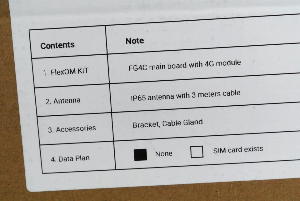 FlexOm FG4C Comercial FlexOm Gateway Ethernet + Kit 4g Foto 3 de 4