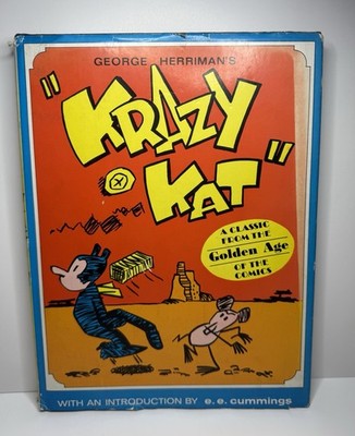George Herriman's Krazy Kat Comic Strip Hardcover Book - 1977