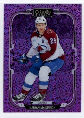 2025-26 O-Pee-Chee Platinum Violet Pixels /299 Nathan MacKinnon #9 1w4r