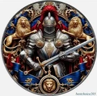 Silver Coin: 2024, American Eagle "Royal Champion" Color -1 Oz Fine Silver-