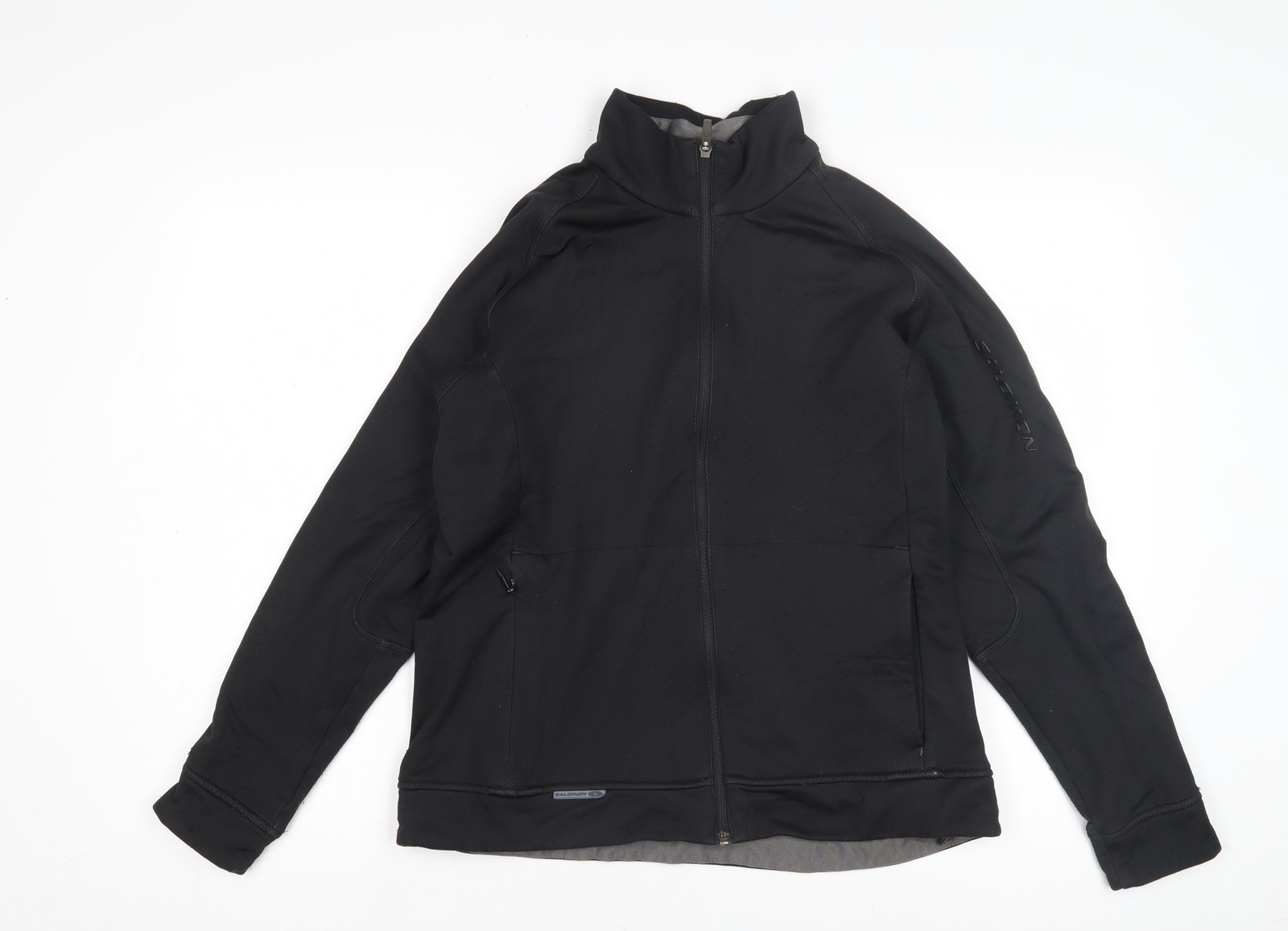 Salomon Giacca da trekking uomo nera con zip intera L