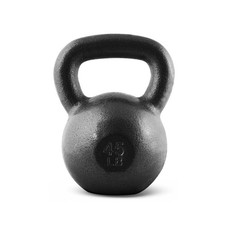CAP Barbell 45lb Cast Iron Kettlebell Black