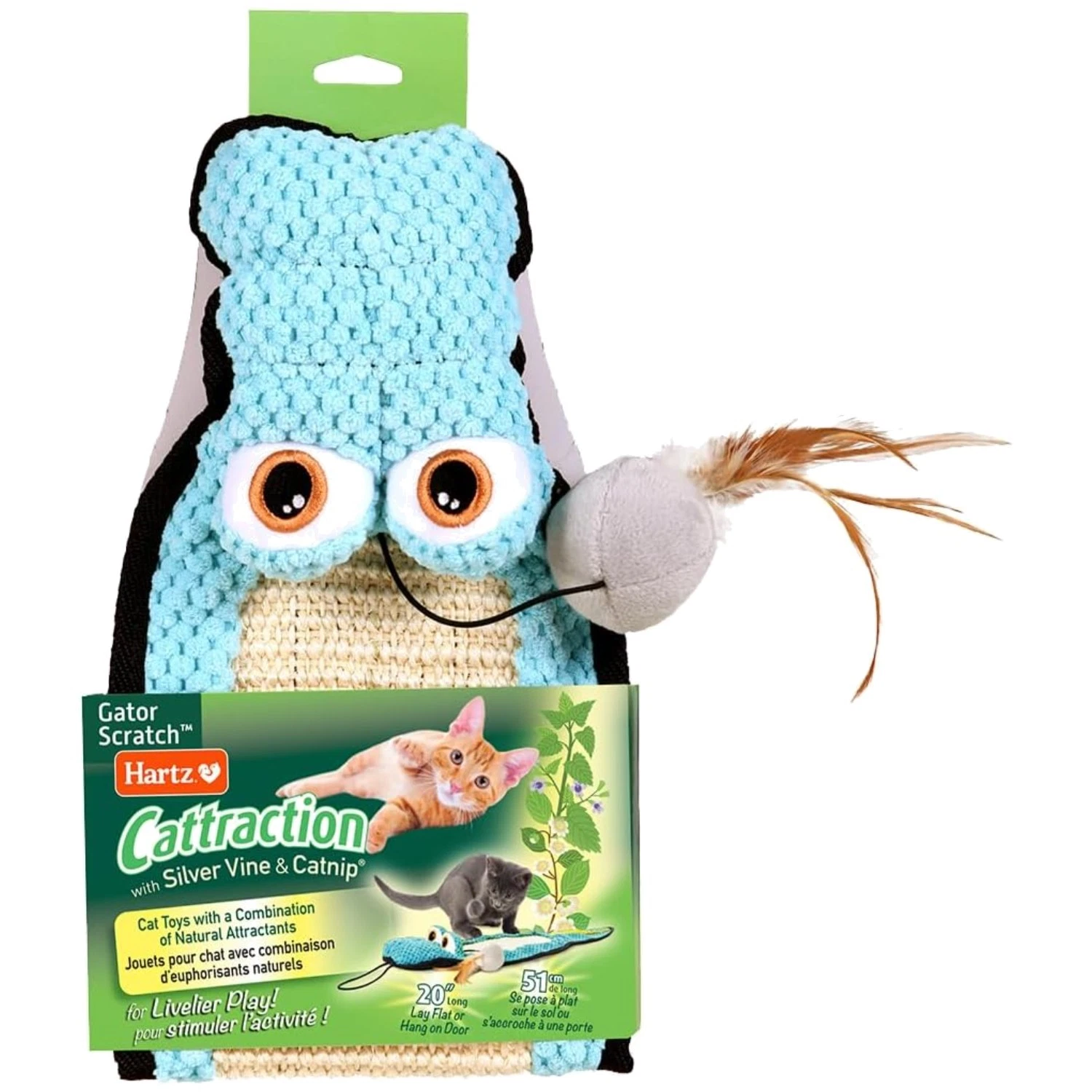 Cattraction Gator Scratch Cat Toy