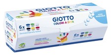 Gouache aux doigts - Set 6 pots 100 ml assortis