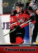 2021-22 Upper Deck CHL Exclusives #424 Luke Woodworth 008/100 Drummondville