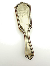 Vintage Bakelite Celluloid Vanity Hair Brush Art Deco