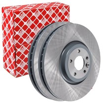 2X FEBI BREMSSCHEIBEN Ø350mm VORNE PASSEND FÜR JAGUAR XE XF