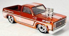Hot Wheels Custom 83 Chevy Silverado Holley 327 Copper Real Riders Loose Pickup