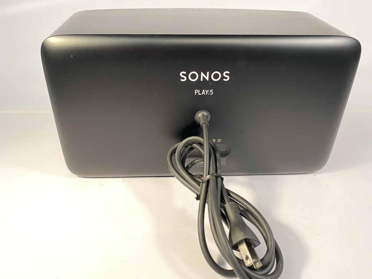 SONOS PLAY:5 ワイヤレススピーカー Gen.2 Model S100 Sonos PLAY 5 Home Speaker Gen 2 Model S100 - Black - SHOWN WORKING