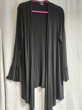 Sommerjacke Damen Lang Gr.40,42 Schwarz Jerse...