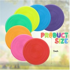 84-Piece Flying Discs Bulk Set - 7" Soft Rubber Flyer Discs