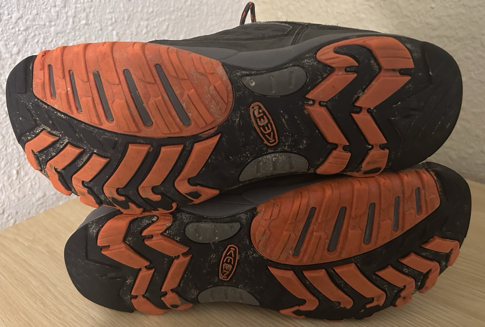 Keen Saltzman Scarpe Uomo 10.5 Grigio Arancione Impermeabili Scarpe da Escursionismo