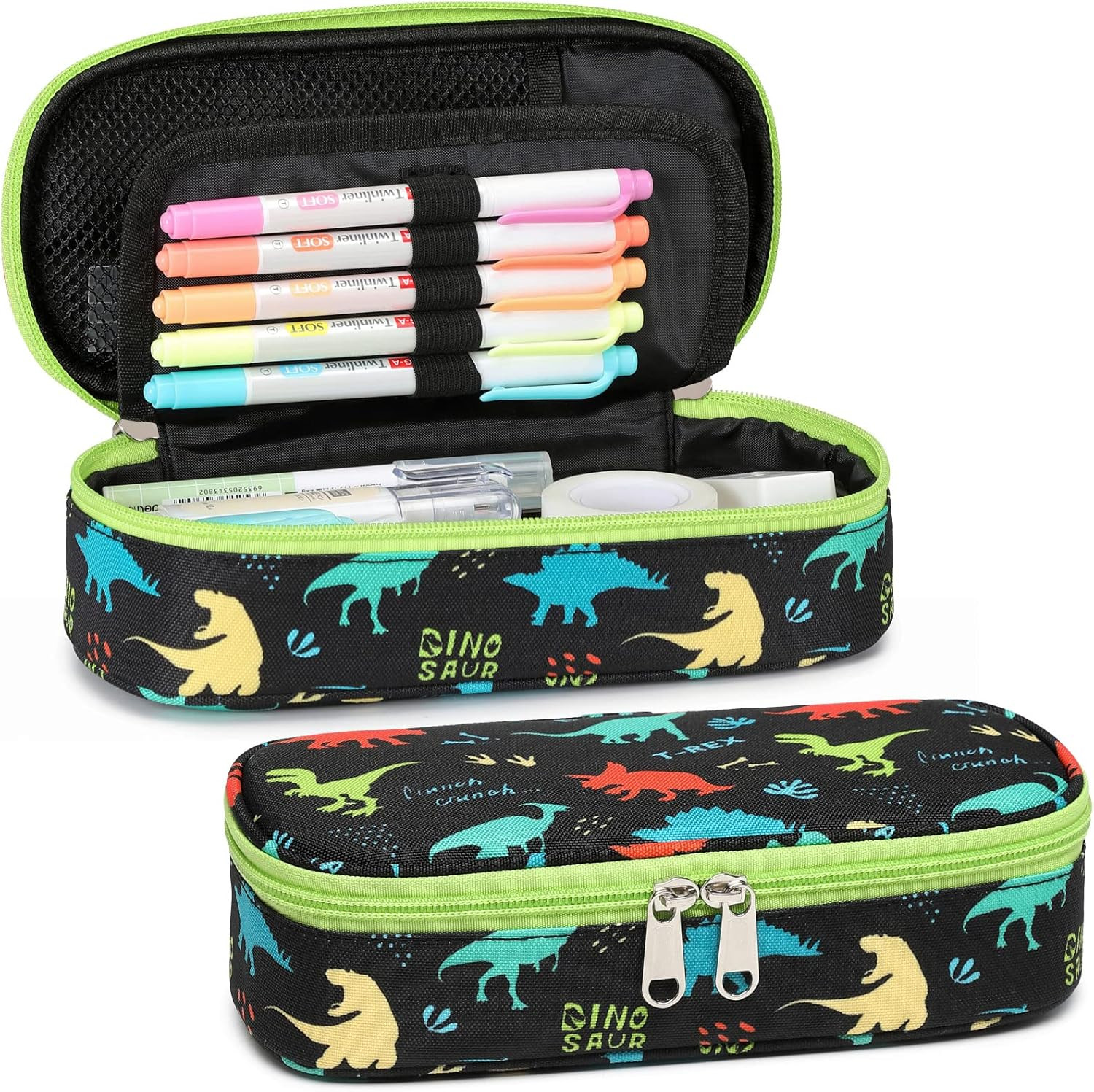 Case For Boys - Large Capacity Cute Pencil Pouch For Kids Pe