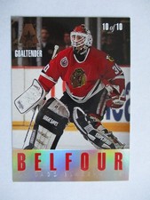 1993-94 Gold Leaf All Stars Goaltender Card #10 Belfour Potvin Chicago Toronto