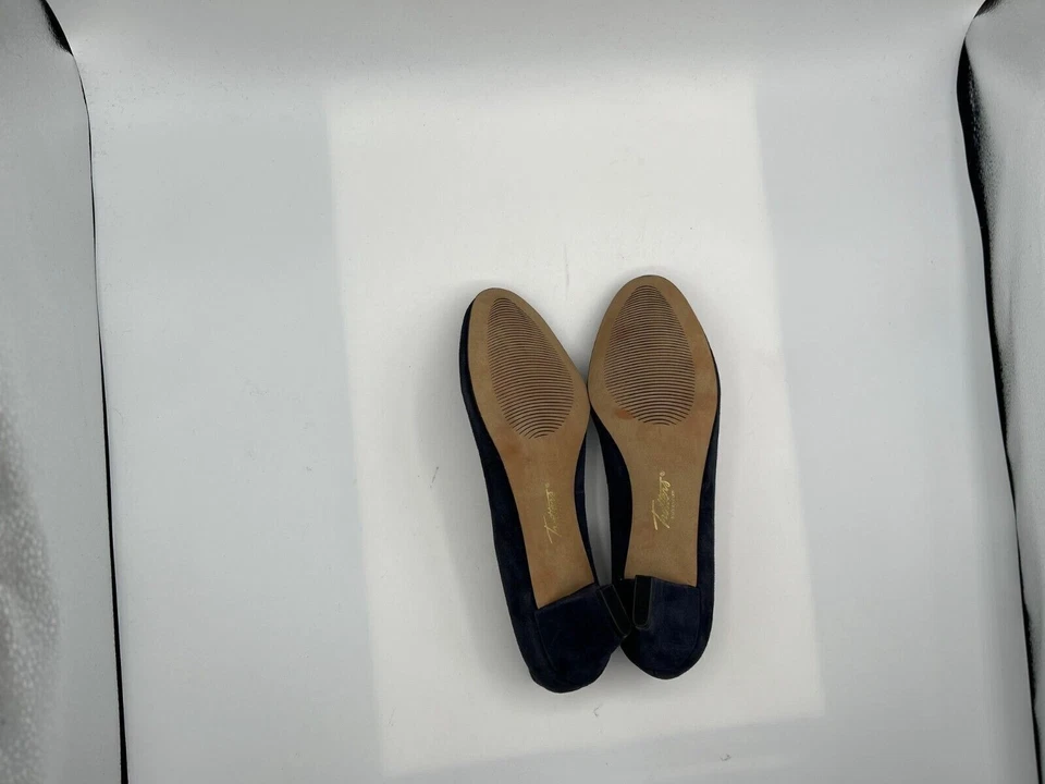 Trotters Penelope насосы женщин размер 7,5 синий кожаный повседневные туфли на каблуках T1355-4 - Изображение 4 из 4