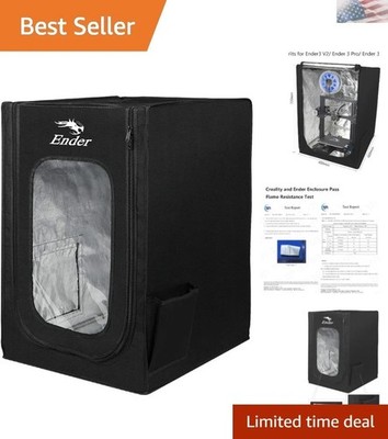 Sturdy & Foldable 3D Printer Enclosure with Flame Resistance - Perfect for Ender