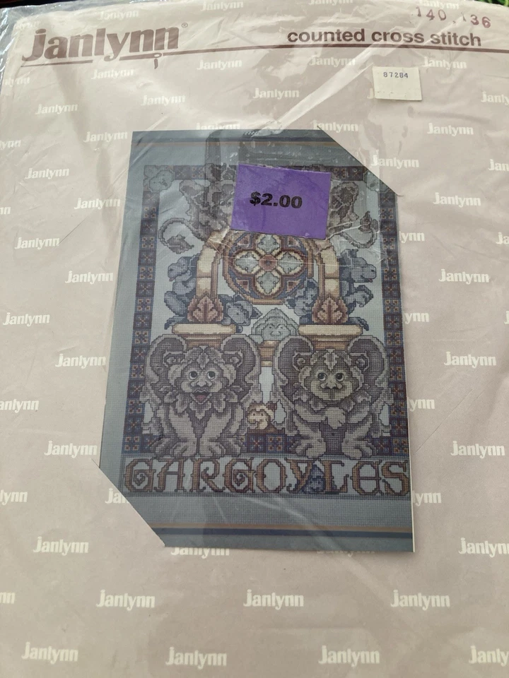 Kit Punto de Cruz Bebé Gárgola De Colección Sellado Janlynn Gótico Halloween Gótico Foto 2 de 4