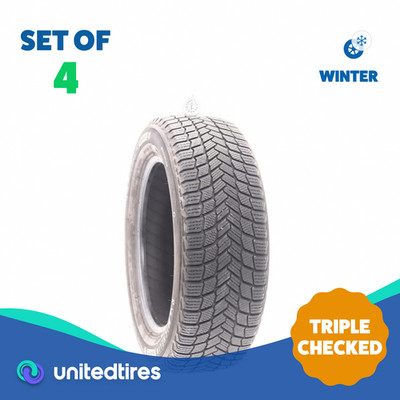 Set of (4) Used 225/55R17 Michelin X-Ice Snow 101H - 7-9/32