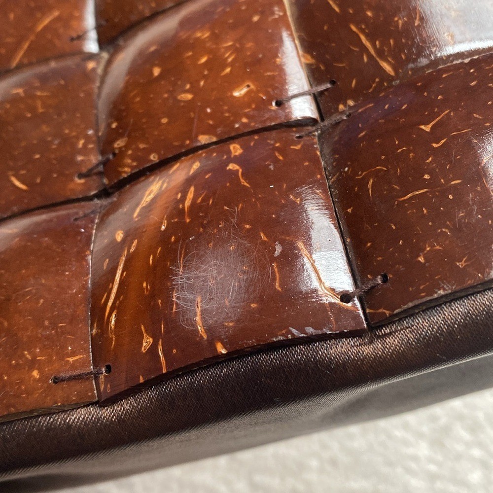 HANDCRAFTED Coconut Shell Patchwork Handbag Purse… - image 11