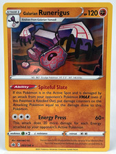 GALARIAN RUNERIGUS Rare Holo Sword Shield Chilling Reign 83/198 Pokémon