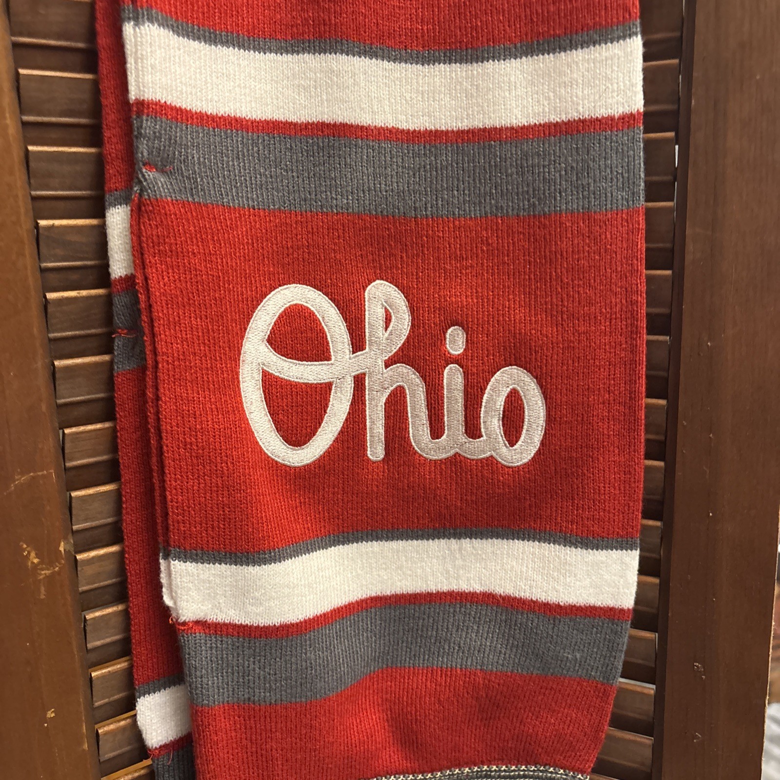 Script Ohio State Buckeyes Scarf with Pockets Ban… - image 3
