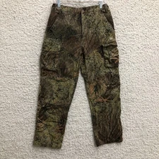 Game Winner Pants Medium Mens Green Cargo Mossy Oak Straight Hunting Outdoors M