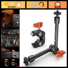 9.8" Magic Arm Clamp Kit - 360 Articulating Mount for Camera, Monitor, LED Ligh