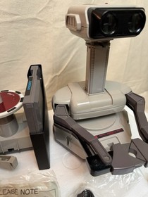 Nintendo Deluxe Set Box and R.O.B. with Gyromite NES Styrofoam