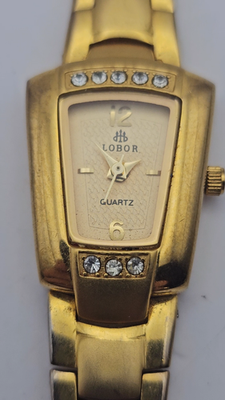 Lobor 23K Gold Plated Ladies Quartz Watch New Battery  display picture 3