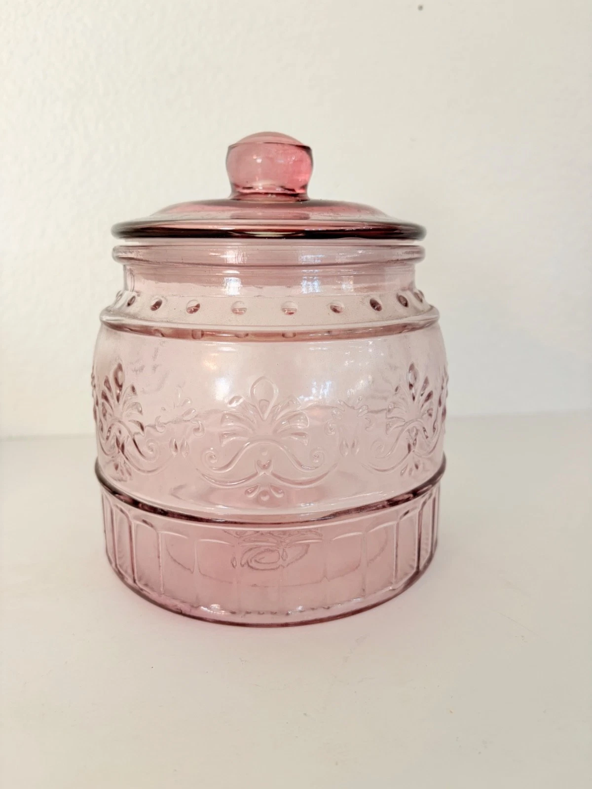 The Pioneer Woman Glass Canister Purple Lidded Storage Jar
