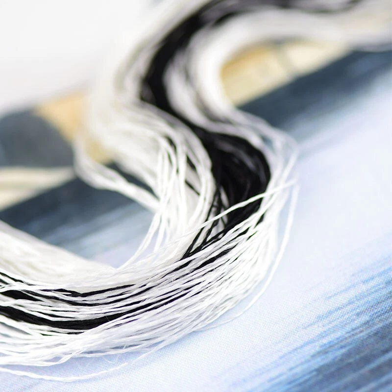 437 yards Natural Mulberry Silk Thread Hand Embroidery Floss DIY Sewing Craft - Image 4 of 4