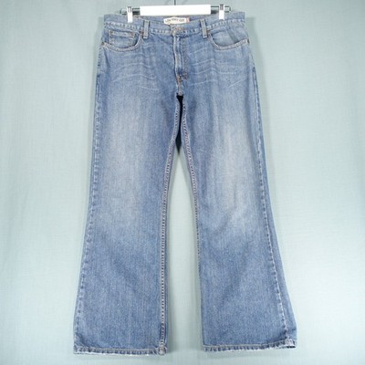 Levis 527 Jeans Herren W36 L30 Blau Low Bootcut Cotton Wash Denim Hose Western