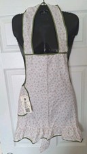 Vintage Hostess Bib Apron Cottagecore Ditzy Floral Print Country Cotton New