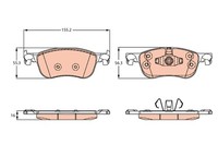 Bremsbelagsatz Vorne FüR Ford Fiesta VII HJ HF Van Ab 17-> KTH1-BC2K021-AB